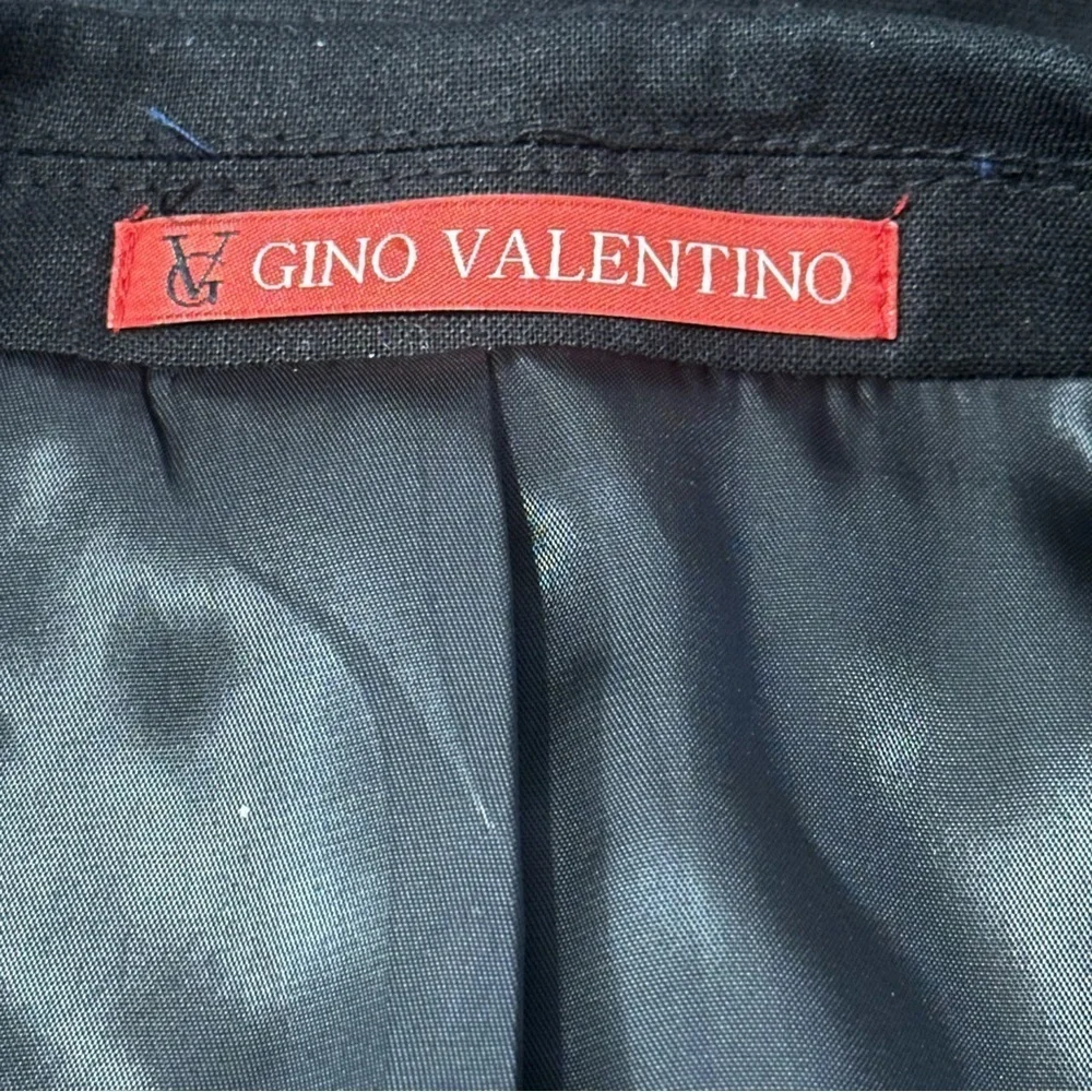 Gino Valentino Suit NWT Men’s Size 38 S Black Single Breasted Jacket 30 S Pants